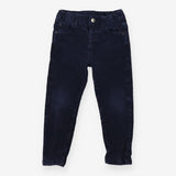 Trousers Cords Navy Button Up