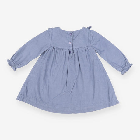 Dress blue cord LS penguins
