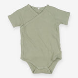 Green ribbed t-shirt bodysuit