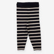 Leggings Merino Knit Blue & White Stripe
