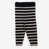 Leggings Merino Knit Blue & White Stripe