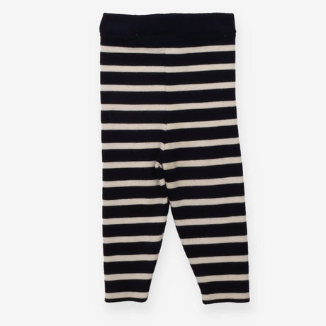 Leggings Merino Knit Blue & White Stripe