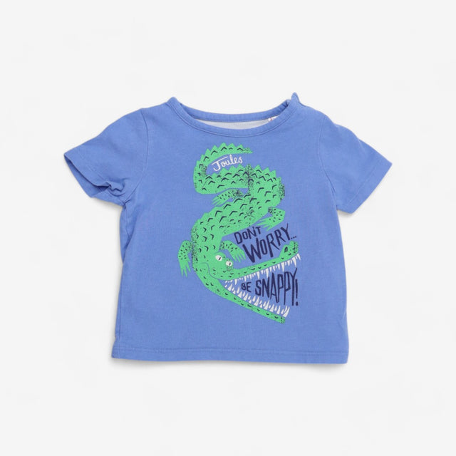 Blue Don't worry Be Snappy T-shirt