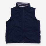 Blue Gilet Reversible Striped Lining 