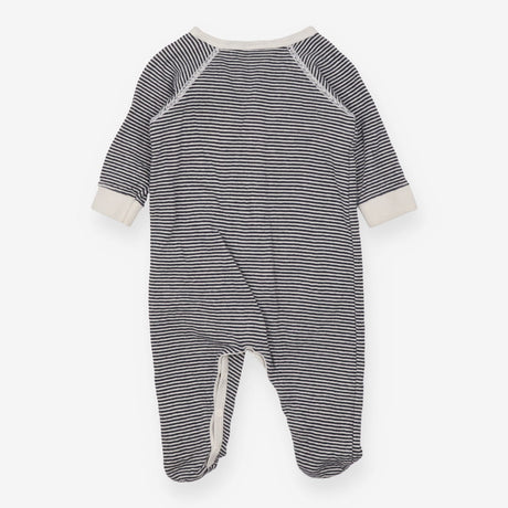 Black and White Striped Sleepsuit 