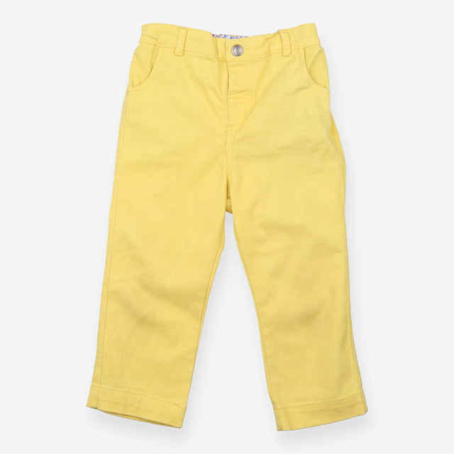Trousers Pull On Yellow