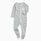 Clever Zip Sleepsuit - Blue Stripe