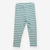 Leggings stripe blue and white