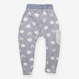 Joggers blue with clouds and rainbows