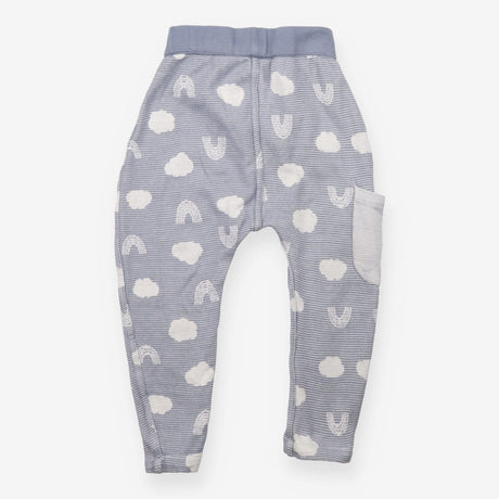 Joggers blue with clouds and rainbows