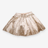 Skirt gold pleated