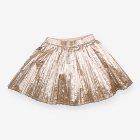 Skirt gold pleated