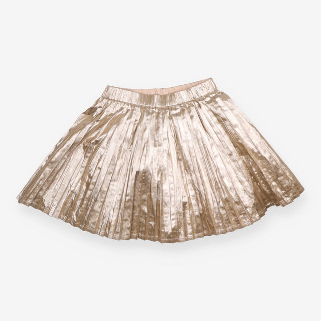 Skirt gold pleated