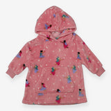 Oversized hoodie blanket pink ballet
