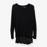 2 in 1 Black Polka Dot Maternity Nursing Dress