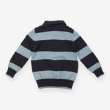 Black and Blue Collared Jumper