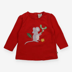 Tee Red with Mousse Applique