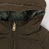Puffer reversible green khaki
