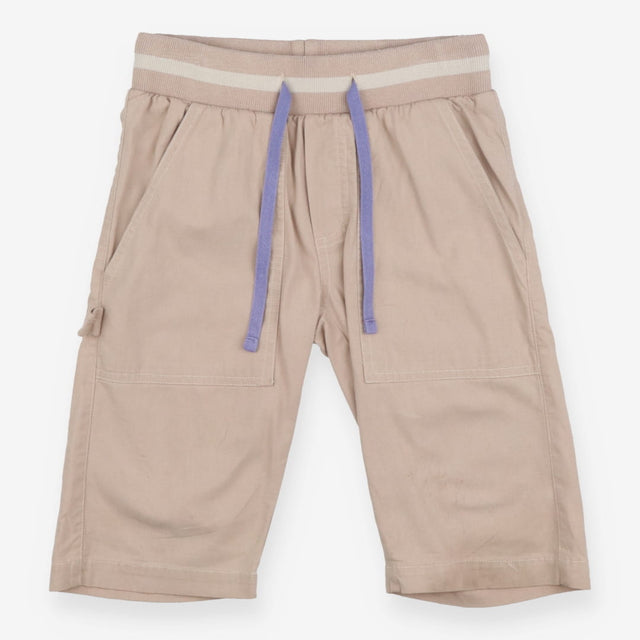 Shorts Painter Beige with purple Drawstring