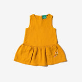 Gold embroidered pocket dress