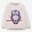 Sweater knit cream owl