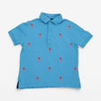 Polo shirt blue pink lobsters 