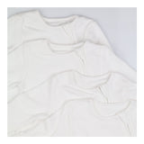 Sleepsuits White Zip Up 4 Pack