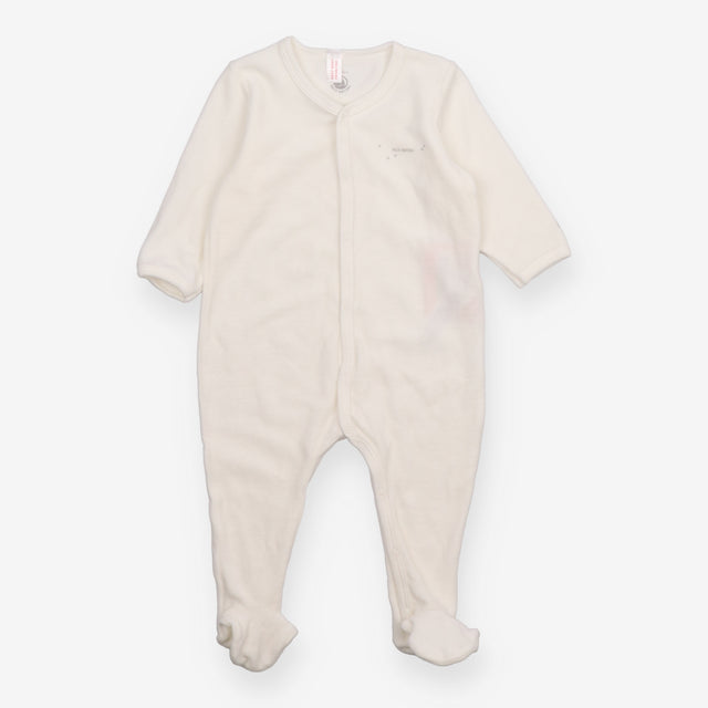 Sleepsuit Velour White
