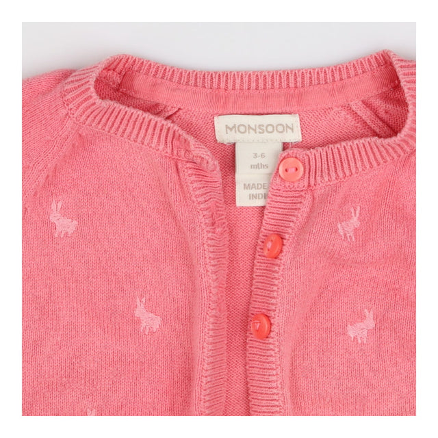 Pink Cardigan with Bunnies