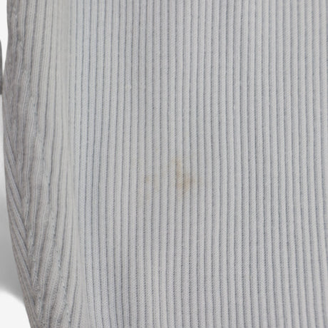 Trousers baby blue ribbed with brown buttons
