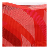 Skirt Red Mix Geometric Print Pleated Midi Lined