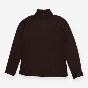 Icebreaker merino wool 1/4 zip sweater brown