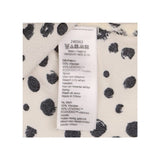 Blouse Cream Black Spot Lace Trim Long Sleeve