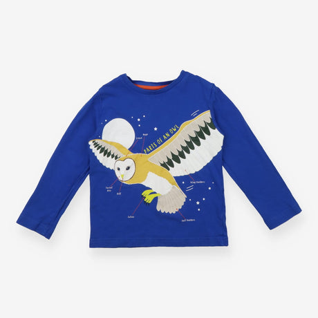 Blue Flying Owl Long Sleeve