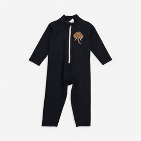 Black Swimsuit with Elephant