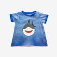 Blue Stripe Shark T-shirt