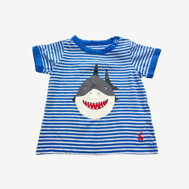 Blue Stripe Shark T-shirt