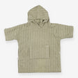 Poncho green towelling stripe