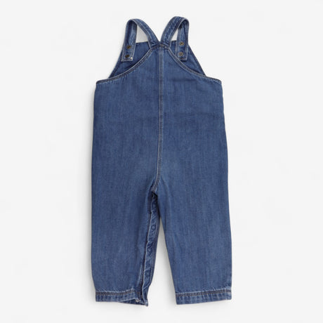 Dungarees Blue Denim with Gold Poppers