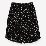 Skirt black with daisies