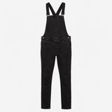 Washed Black Stretch Denim Adjustable Strap Slim L