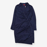 Shirt dress blue cotton