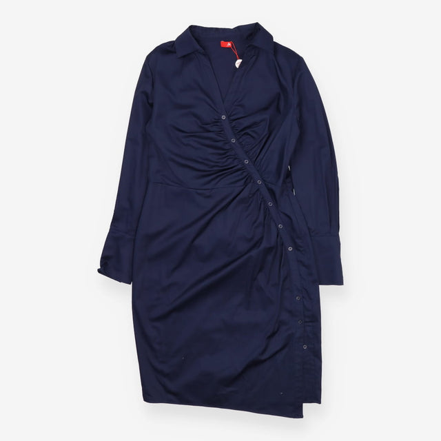 Shirt dress blue cotton