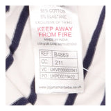 Nursing Top Cream Navy Breton Stripe Layered Short