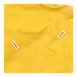 Coat Mustard Yellow Hooded Zip Front Rain Parka