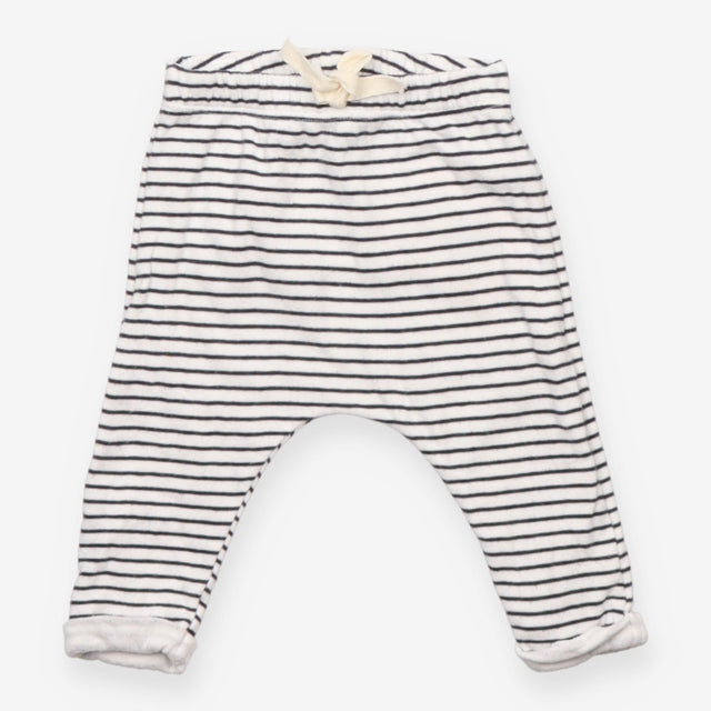 Leggings white small blue stripe