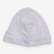 Blue striped baby hat