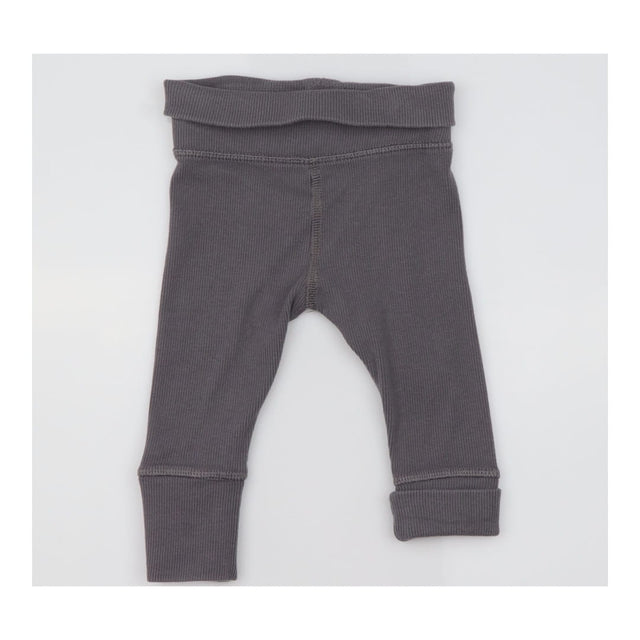 Dark Grey Ribbed Bodysuit and Leggings Outfit