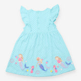 Blue Spotty Mermaids Dress
