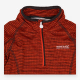 Orange and black half zip
